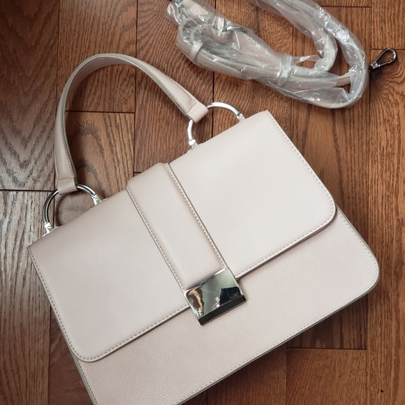 𝅺chelsea28 structure handbag. blush color - Picture 1 of 16